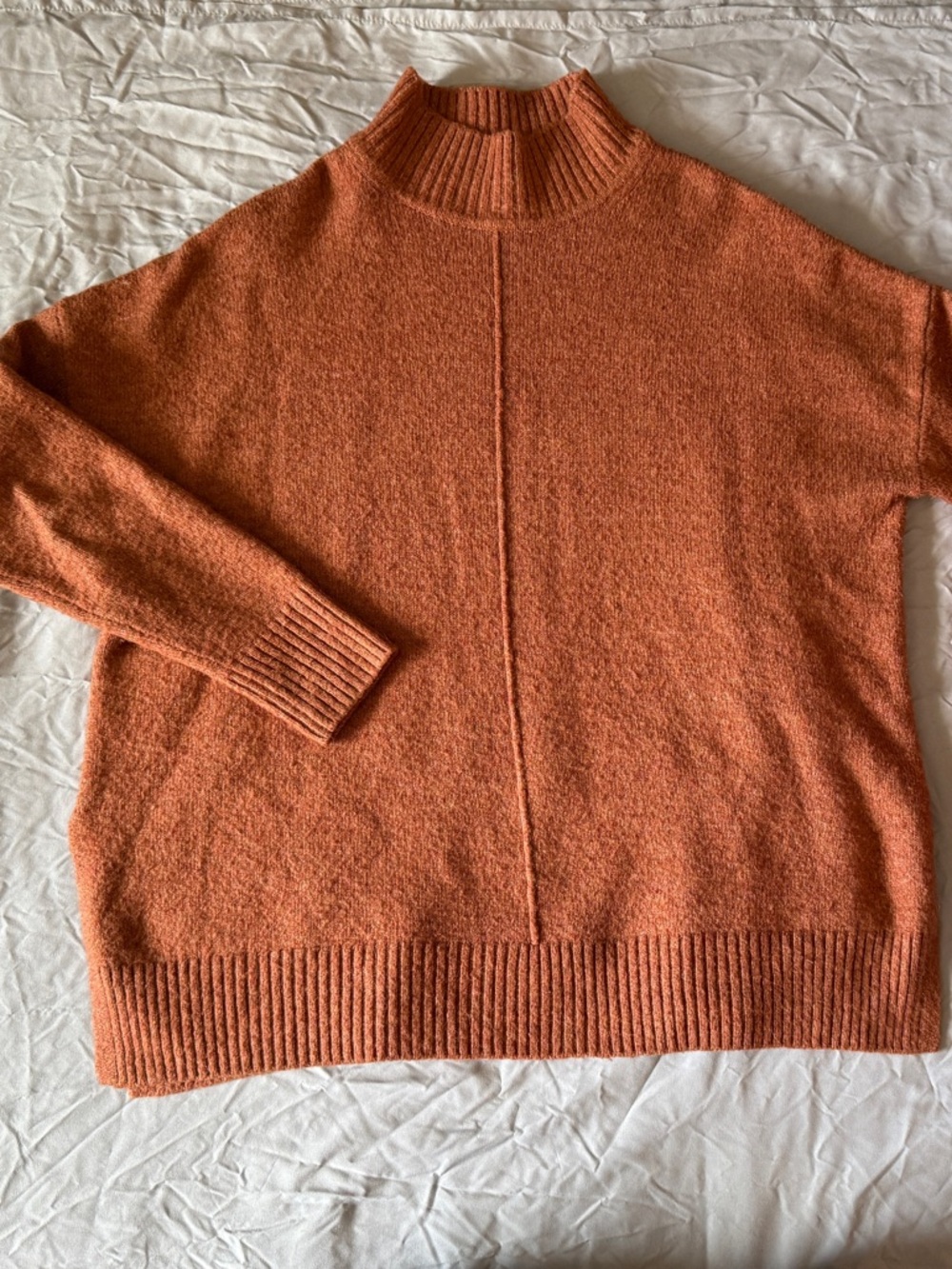 Jessica Simpson Burnt Orange Mock Neck Sweater